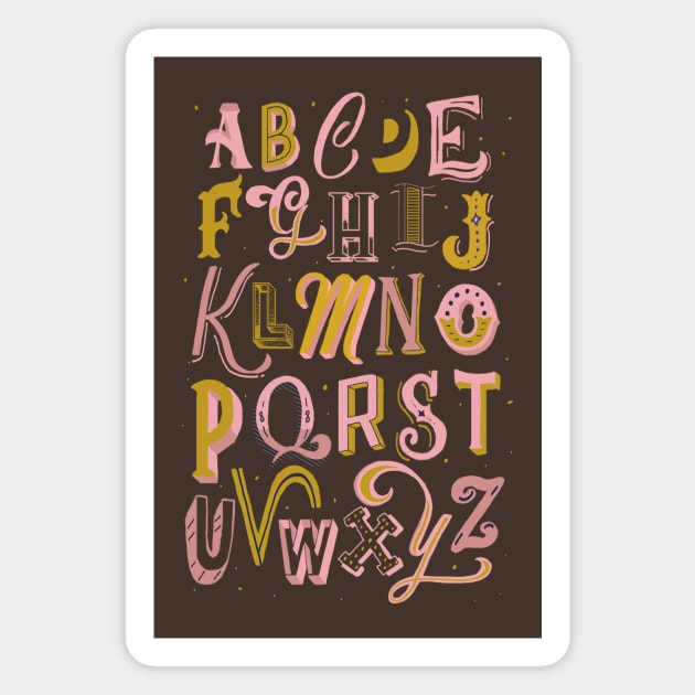 ABCD Magnet by Letters_by_Sid